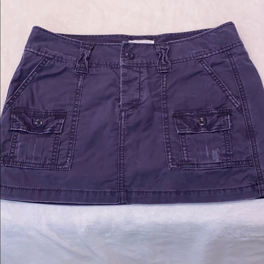Dark blue cargo skirt